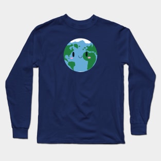 Cute Earth Long Sleeve T-Shirt